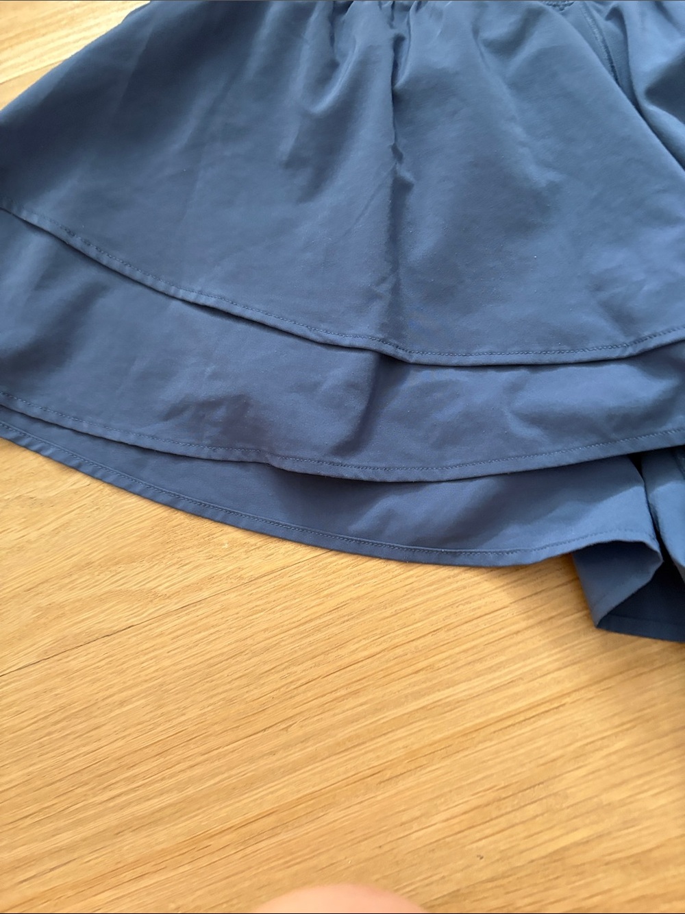 aerie Slate Blue Layered Ruffle Skort - Picture 5 of 7